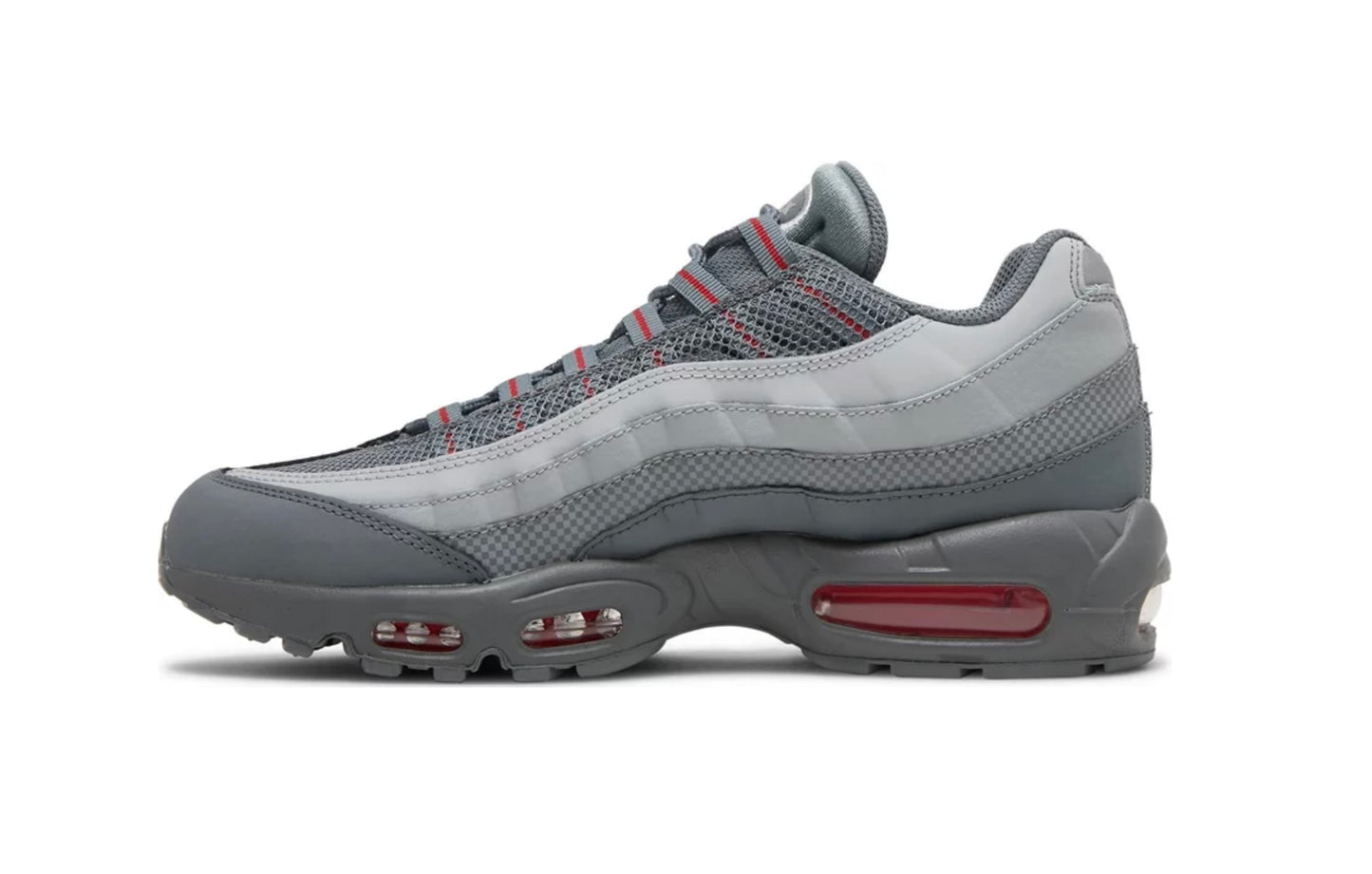 Nike Air Max 95 - Wolf Grey / Red Reflective